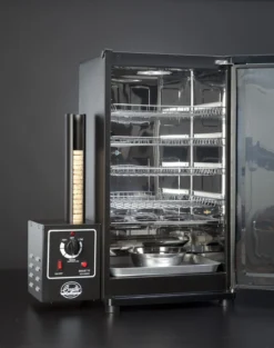 Bradley Original Smoker 4-Rack / Elektro Räucherofen -Grill Welt Geschäft 13236 Bradley Smoker original offen