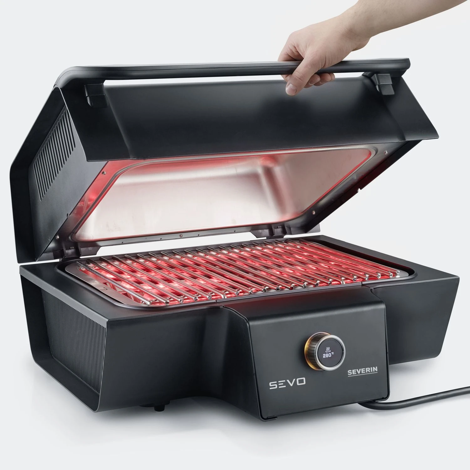 Severin Elektrogrill SEVO GT - Boost Zone 500°C - Mit Deckel - 3.000 W 2 Severin Elektrogrill SEVO GT - Boost Zone 500°C - Mit Deckel - 3.000 W - Image 2