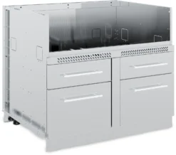 Broil King Outdoor Küche Komplettset Mit Imperial S570 PRO Built In Gasgrill Mit Drehspieß, Gasflaschenschrank Und 3er Schubladenschrank -Grill Welt Geschäft 806600 Broil King Outdoor Kueche Grillschrank 5 Brenner geschlossen