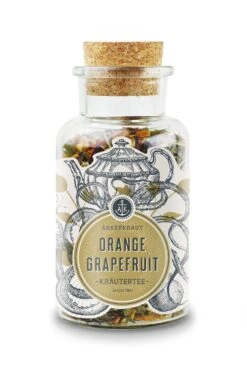 Ankerkraut Tee-Box "Mit Allen Wassern Gewaschen" - Mit Sencha Gojibeere, Nachthimmel, Orange Grapefruit 5 Ankerkraut Tee-Box "Mit Allen Wassern Gewaschen" - Mit Sencha Gojibeere, Nachthimmel, Orange Grapefruit -Grill Welt Geschäft Ankerkraut Orange Grapefruit 4260347897909