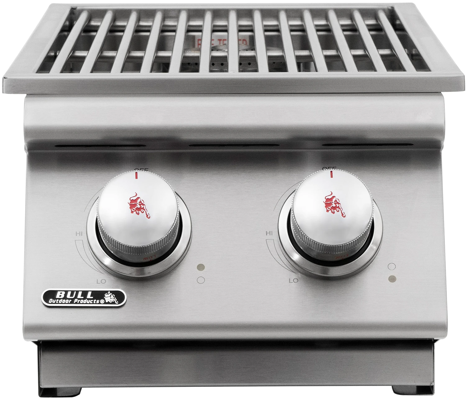 BULL Einbau Seitenbrenner Double / Edelstahl / Slide-In 1 BULL Einbau Seitenbrenner Double / Edelstahl / Slide-In