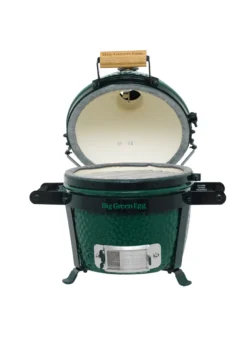 Big Green Egg Mini Keramikgrill Starter - Paket -Grill Welt Geschäft Big Green Egg Mini EGG Carrier Mini deckel geoeffnet