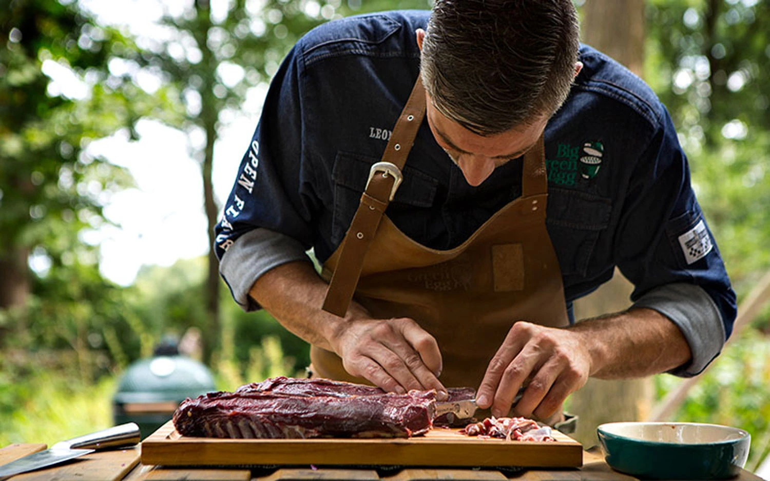 Big Green Egg Schneidebrett Aus Teak-Holz 2 Big Green Egg Schneidebrett Aus Teak-Holz - Image 2