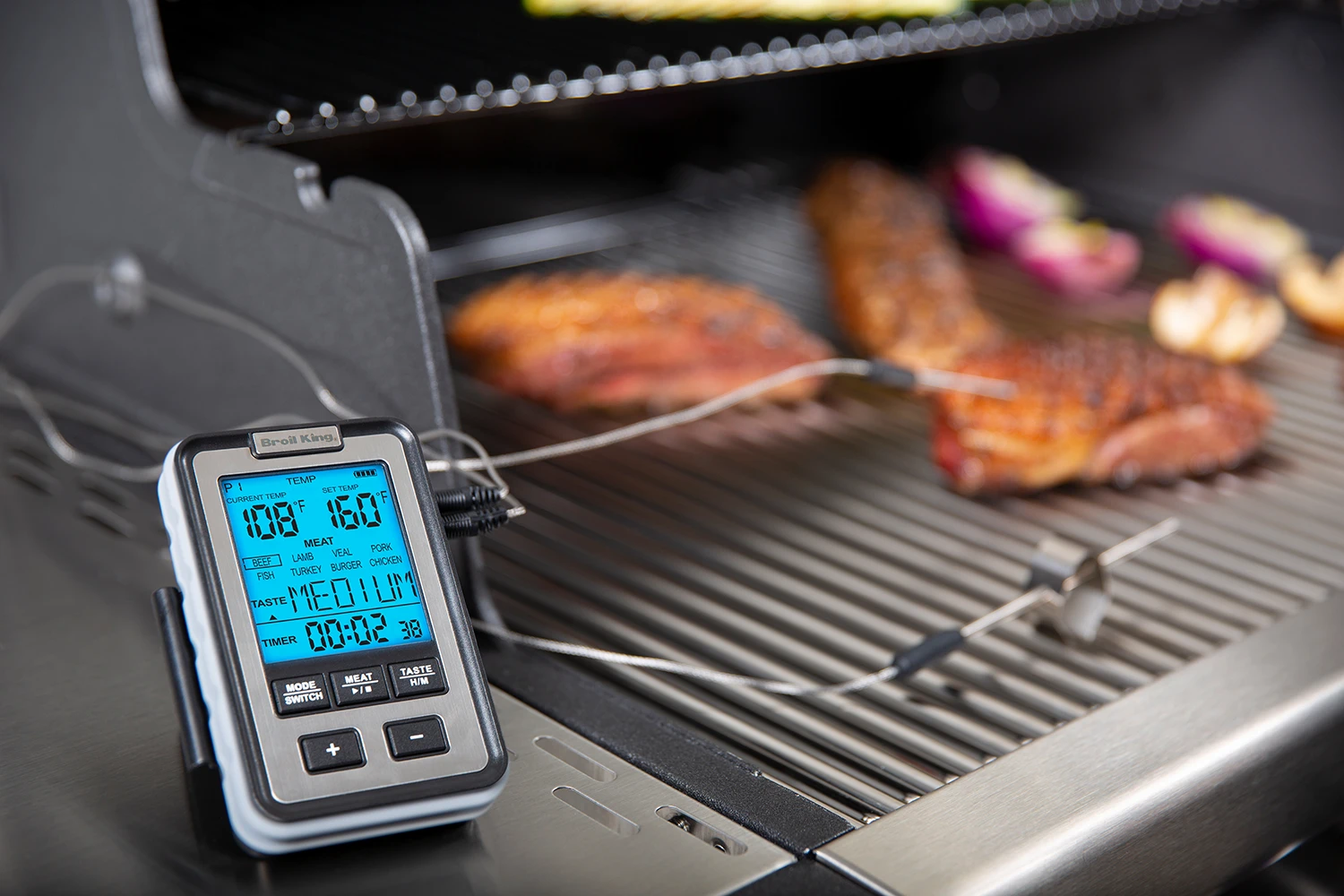 Broil King Seitenablagen Grillthermometer Digital 2 Broil King Seitenablagen Grillthermometer Digital - Image 2