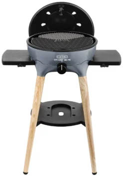 CADAC Gasgrill Citi Chef 40 FS BBQ / Dome Steel Grey, 50 Mbar -Grill Welt Geschäft CADAC Citi Chef 40 FS Steel Grey Deckel offen