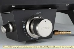 COZZE Pizzaofen Gas 42,5 Cm (17") - Inkl. Pizzastein 8 COZZE Pizzaofen Gas 42,5 Cm (17") - Inkl. Pizzastein -Grill Welt Geschäft COZZE PizzaofenGas Anschluss