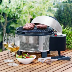 Cobb Grill PREMIER Gas Deluxe - Tischgrill / Campingrill Inkl. Griddle-Grillplatte -Grill Welt Geschäft Cobb Gasgrill Premier Gas Lifestyle