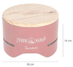 Feuerhand Tischgrill Tamber Rot -Grill Welt Geschäft Feuerhand Tischgrill Tamber Rot Abmessungen