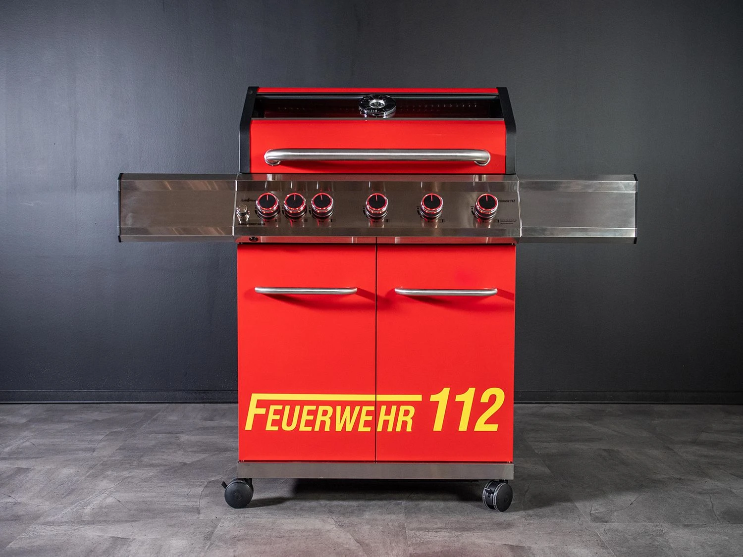 Grillfürst G510G 5-Brenner Gasgrill Mit Hochtemperaturbrenner Und Gusseisen Rosten - Feuerwehr Edition 2 Grillfürst G510G 5-Brenner Gasgrill Mit Hochtemperaturbrenner Und Gusseisen Rosten - Feuerwehr Edition - Image 2