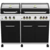 Grillfürst G750E Borussia Dortmund Edition 7-Brenner Doppelkammer - Gasgrill Mit Hochtemperaturbrenner, Seitenkocher, Heckbrenner Und Edelstahl Rosten