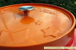 Grillfürst Emaillierter Dutch Oven Ohne Füsse DO7,5 - Orange 10 Grillfürst Emaillierter Dutch Oven Ohne Füsse DO7,5 - Orange -Grill Welt Geschäft Grillfuerst Dutch Oven farbig DO12 orange Deckel 1