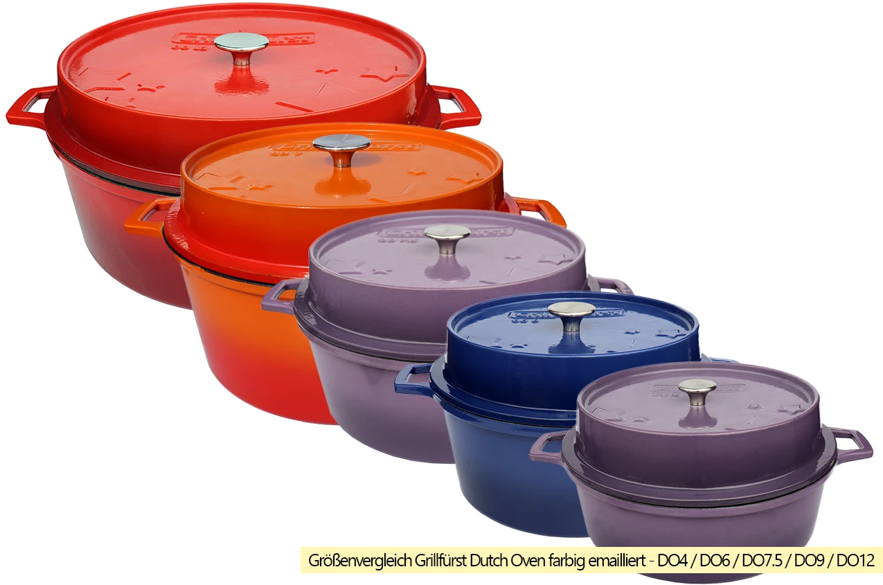 Grillfürst Emaillierter Dutch Oven Ohne Füsse DO7,5 - Lila 6 Grillfürst Emaillierter Dutch Oven Ohne Füsse DO7,5 - Lila - Image 6