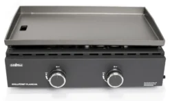 Grillfürst Plancha Grill - 2 Brenner Mit Insgesamt 7 KW Und Edelstahl Plancha - Inkl. 2 Stk. Plancha Spatel Und Grillzange 17 Grillfürst Plancha Grill - 2 Brenner Mit Insgesamt 7 KW Und Edelstahl Plancha - Inkl. 2 Stk. Plancha Spatel Und Grillzange -Grill Welt Geschäft Grillfuerst Gas Planchagrill schwarz