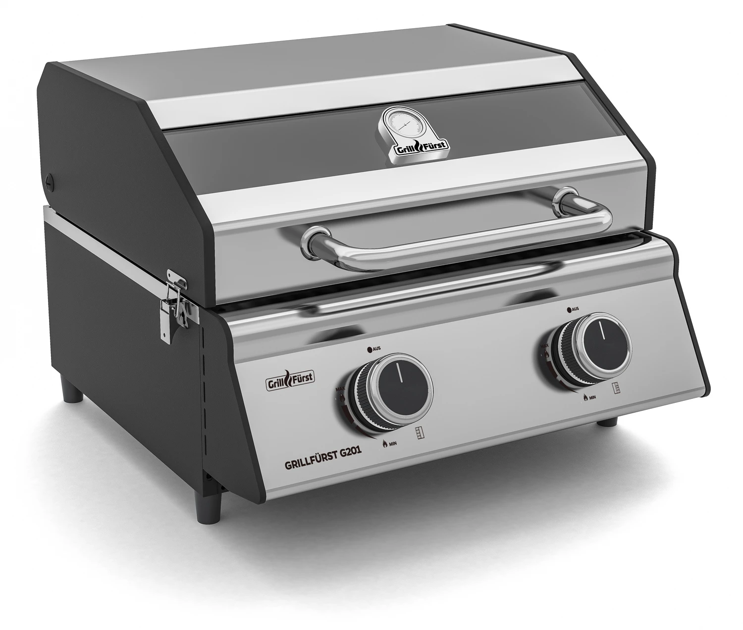Grillfürst G201E 2-Brenner Gasgrill Portabel V2 - Campinggrill / Balkongrill - X-DEAL Inkl. Untergestell Und Tragetasche 3 Grillfürst G201E 2-Brenner Gasgrill Portabel V2 - Campinggrill / Balkongrill - X-DEAL Inkl. Untergestell Und Tragetasche - Image 3