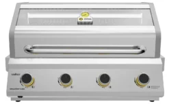 Grillfürst G401G Borussia Dortmund Edition 4-Brenner Edelstahl - Einbaugrill Mit Gusseisen Rosten