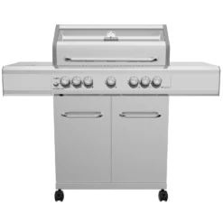 Grillfürst G521E 5-Brenner Edelstahl-Gasgrill Mit Hochtemperaturbrenner, Heckbrenner Und Edelstahl Rosten - X-DEAL Inkl. Zubehörpaket