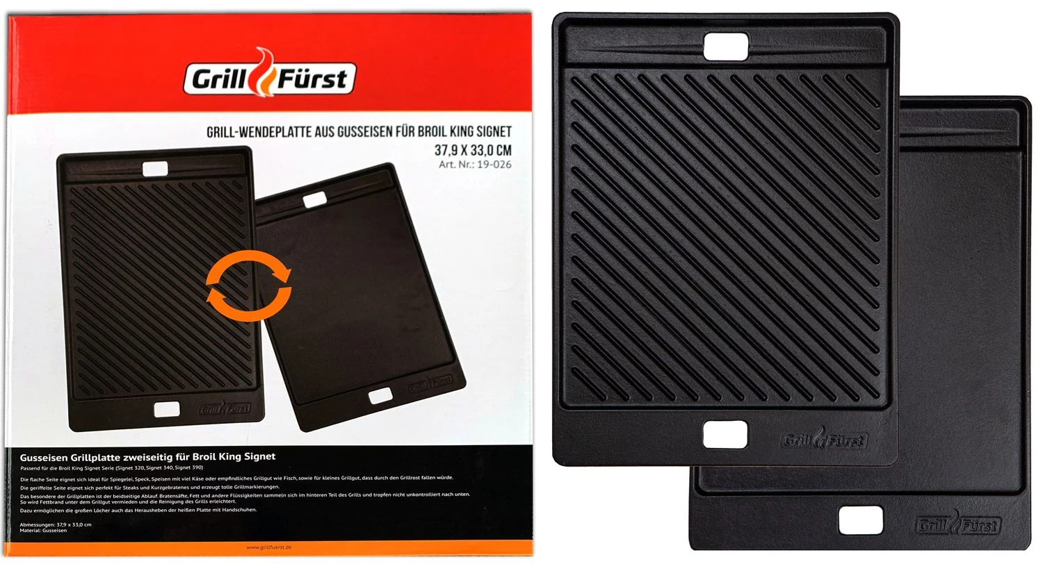 Grillfürst Grillplatte Gusseisen Für Signet / 38,1 X 33 Cm 1 Grillfürst Grillplatte Gusseisen Für Signet / 38,1 X 33 Cm