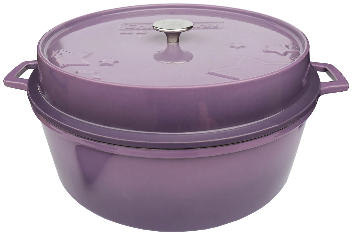 Grillfürst Emaillierter Dutch Oven Ohne Füsse DO12 - Lila 2 Grillfürst Emaillierter Dutch Oven Ohne Füsse DO12 - Lila - Image 2