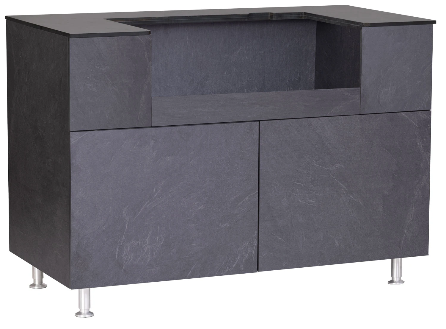 Grillfürst Outdoor Küche Grillschrank Modul OKG130 Schiefer 1 Grillfürst Outdoor Küche Grillschrank Modul OKG130 Schiefer