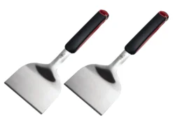 Grillfürst Plancha Grill - 2 Brenner Mit Insgesamt 7 KW Und Edelstahl Plancha - Inkl. 2 Stk. Plancha Spatel Und Grillzange