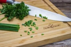 Grillfürst Schneidebrett Set, 2 Kleine Schneidebretter 39 X 26cm, 1 Großes Schneidebrett 50 X 30cm -Grill Welt Geschäft Grillfuerst Schneidebrett klein Lauch