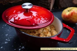 Grillfürst Dutch Oven Sternentöpfchen / Gusseisen Bräter - Emailliert - S - Orange -Grill Welt Geschäft Grillfuerst Sternentoepfchen S Gusseisen emailliert Beispiel 2