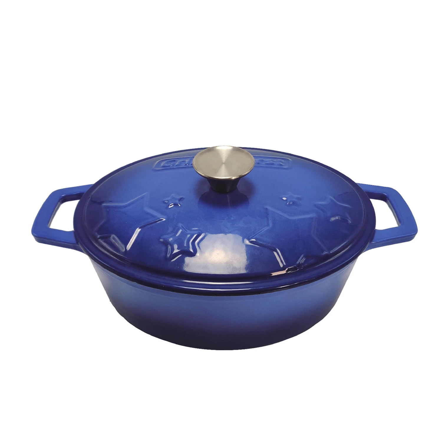 Grillfürst Dutch Oven Sternentöpfchen / Gusseisen Bräter - Emailliert - M - Blau 1 Grillfürst Dutch Oven Sternentöpfchen / Gusseisen Bräter - Emailliert - M - Blau