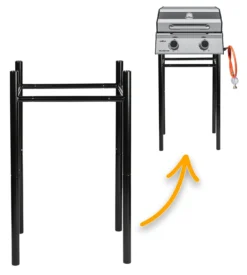 Grillfürst G201E 2-Brenner Gasgrill Portabel V2 - Campinggrill / Balkongrill 50mbar - Inkl. Untergestell -Grill Welt Geschäft Grillfuerst Untergestell Campinggrill G201E 1 1