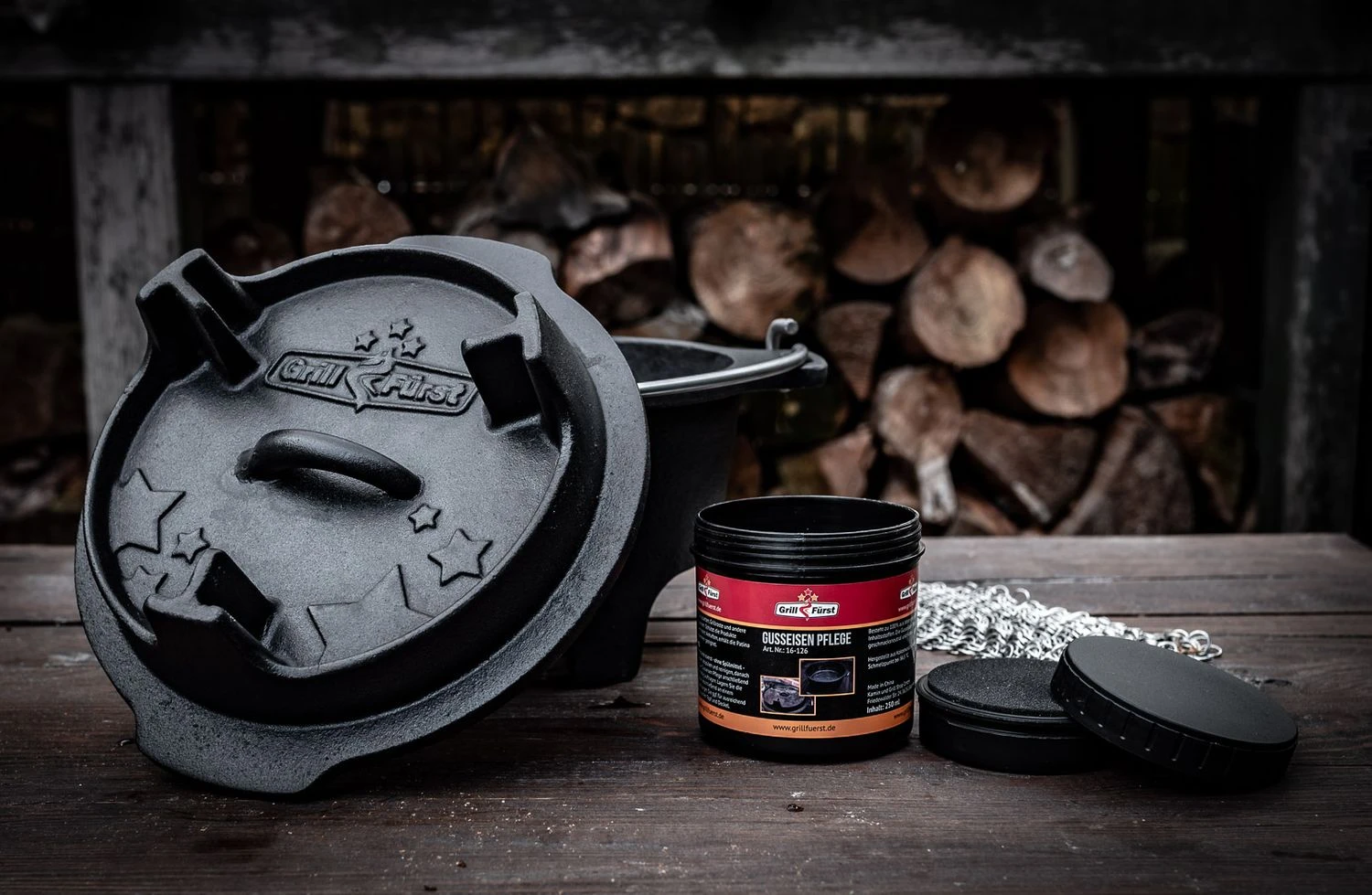 Grillfürst XXL Dutch Oven Set: Starterpaket Gusseisen - X-DEAL Mit Dutch Oven DO9+DO4, Kastenform BK4, Gusseisenpfanne Ø 30 Cm - Inkl. Großem Zubehörpaket 16 Grillfürst XXL Dutch Oven Set: Starterpaket Gusseisen - X-DEAL Mit Dutch Oven DO9+DO4, Kastenform BK4, Gusseisenpfanne Ø 30 Cm - Inkl. Großem Zubehörpaket - Image 16