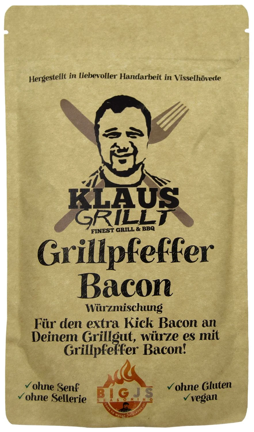 Grillpfeffer Bacon 250 G Beutel By Klaus Grillt 1 Grillpfeffer Bacon 250 G Beutel By Klaus Grillt