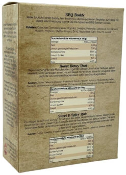 Probierset #2 BBQ Buddy / Sweet Honey Dust / Sweet & Spicy Rub 3x 100g Beutel By Klaus Grillt