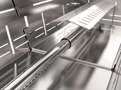 Knister Edelstahl-Gasgrill - Ausziehbarer Kompaktgrill 17 Knister Edelstahl-Gasgrill - Ausziehbarer Kompaktgrill -Grill Welt Geschäft Knister Edelstahl Gasgrill Kompaktgrill Brenner Detail