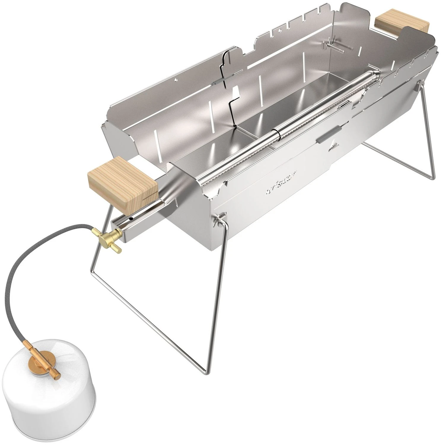 Knister Edelstahl-Gasgrill - Ausziehbarer Kompaktgrill 3 Knister Edelstahl-Gasgrill - Ausziehbarer Kompaktgrill - Image 3