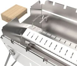 Knister Edelstahl-Gasgrill - Ausziehbarer Kompaktgrill 16 Knister Edelstahl-Gasgrill - Ausziehbarer Kompaktgrill -Grill Welt Geschäft Knister Edelstahl Gasgrill Kompaktgrill Montage Abstrahlblech 8 1630930084