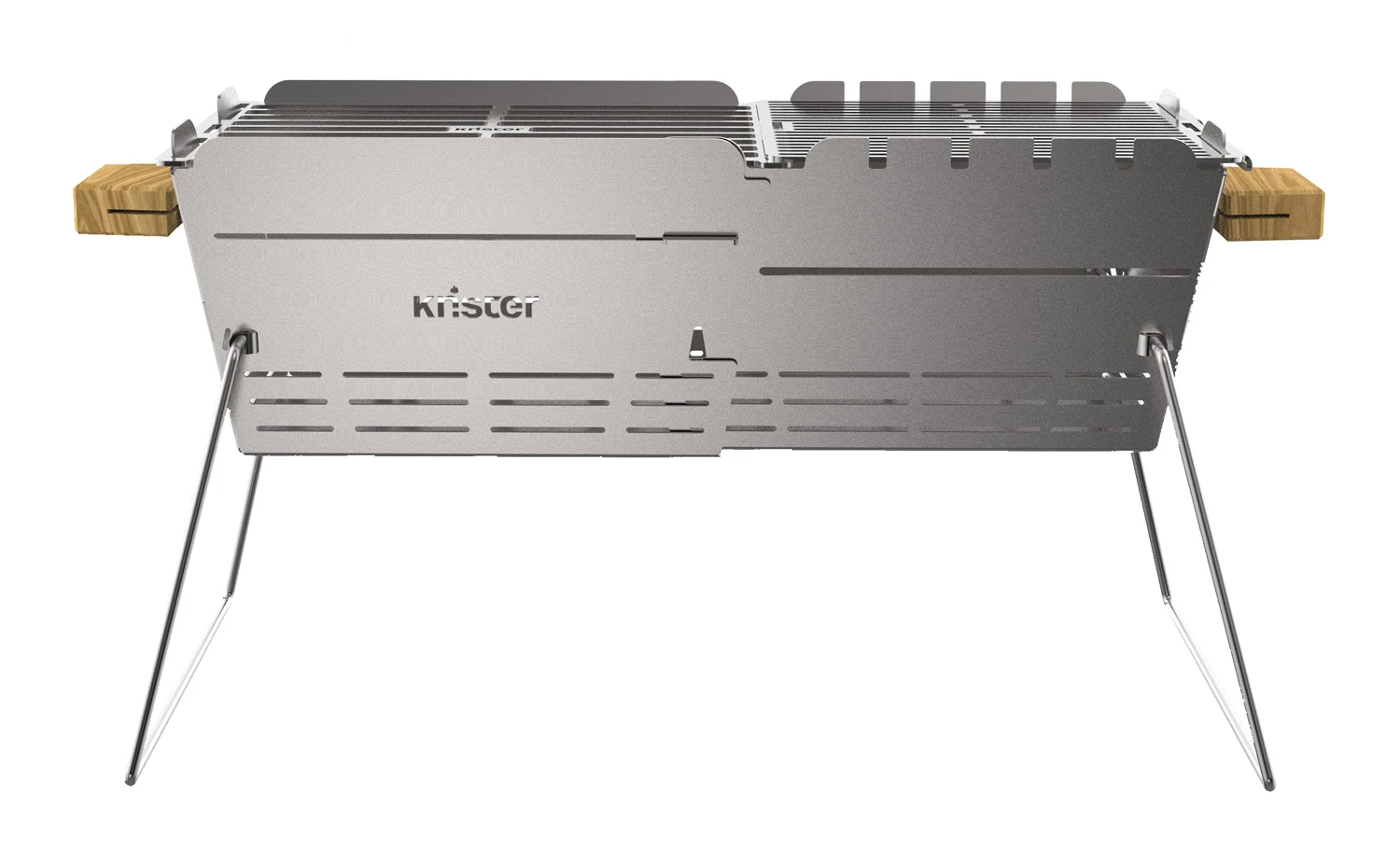 Knister Grill Premium - Ausziehbarer Holzkohle Kompaktgrill 1 Knister Grill Premium - Ausziehbarer Holzkohle Kompaktgrill