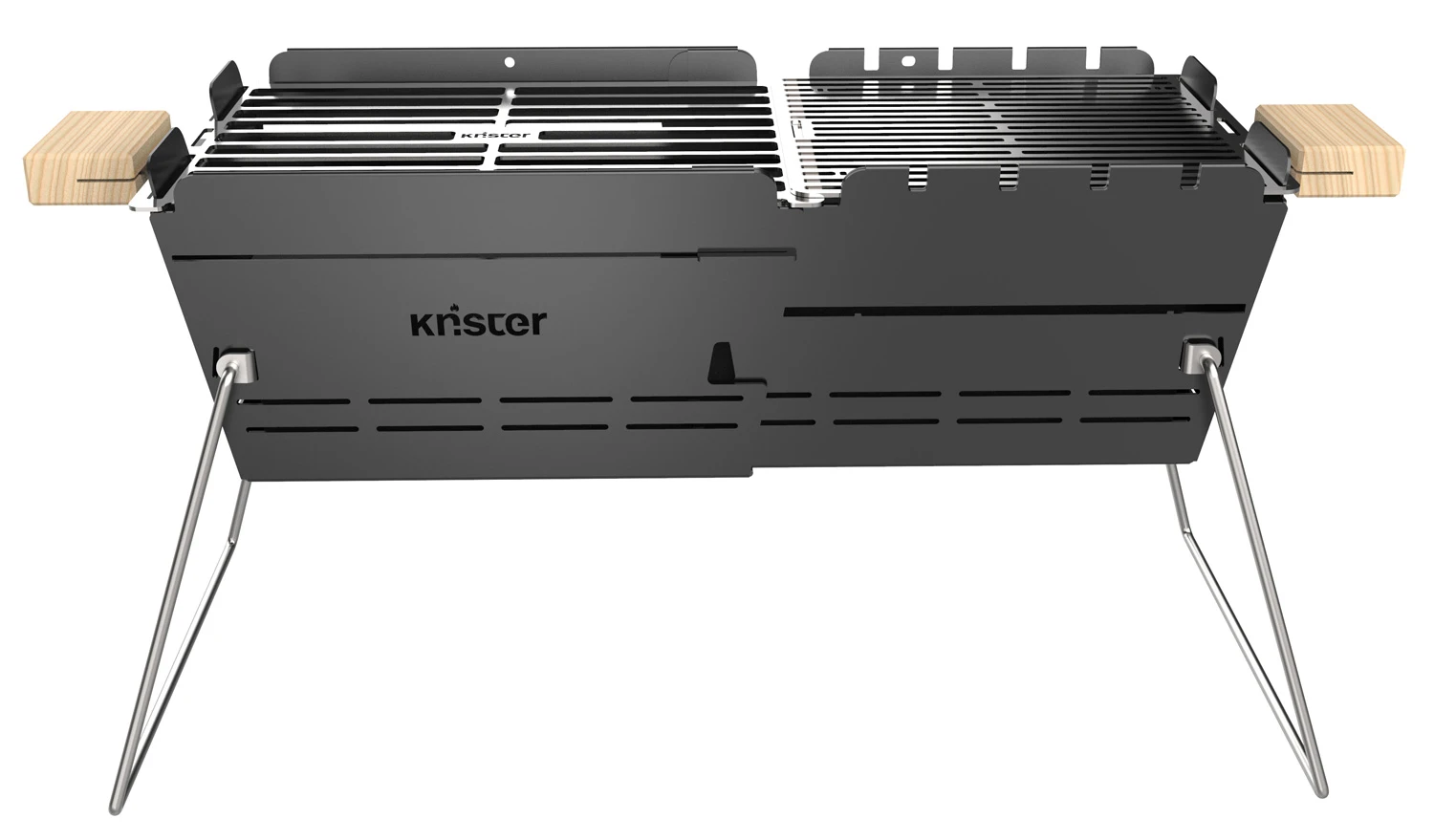 Knister Grill Original - Ausziehbarer Holzkohle Kompaktgrill 3 Knister Grill Original - Ausziehbarer Holzkohle Kompaktgrill - Image 3