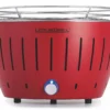 LotusGrill S - Holzkohle Tischgrill - Feuerrot Inkl. Tasche