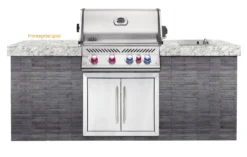 Napoleon Prestige Pro 500-3 Edelstahl Einbaugrill Erdgas - Inkl. Drehspieß - Modell 2023 -Grill Welt Geschäft Napoleon Prestige Pro 500 Montagebeispiel