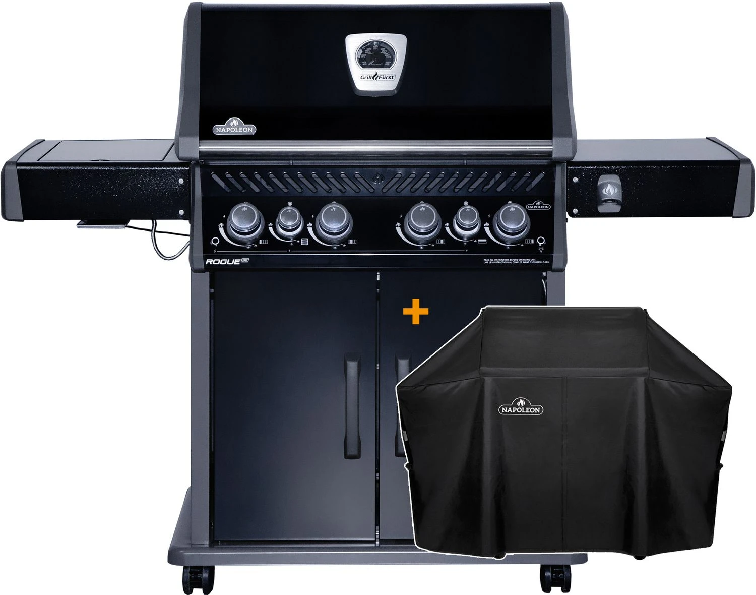 Napoleon Rogue SE 525 Gasgrill - All-black - Grillfürst Edition Inkl. Abdeckhaube - SMART Deal Inkl. Grillfürst Grill Control - Modell 2022 2 Napoleon Rogue SE 525 Gasgrill - All-black - Grillfürst Edition Inkl. Abdeckhaube - SMART Deal Inkl. Grillfürst Grill Control - Modell 2022 - Image 2