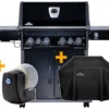 Napoleon Rogue SE 525 Gasgrill - All-black - Grillfürst Edition Inkl. Abdeckhaube - SMART Deal Inkl. Grillfürst Grill Control - Modell 2022