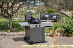 Outdoorchef Gas Kugelgrill Arosa 570 G Evo Black Style - Inkl. Blazing-/Cooking Zone Kit Plus Und Plancha -Grill Welt Geschäft Outdoorchef Arosa 570 G Evo Grey Steel Blazing Zone 1