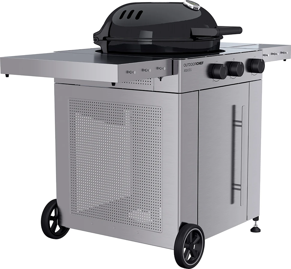 Outdoorchef Gas Kugelgrill Arosa 570 G Premium Steel Inkl. Seitenkocher 3 Outdoorchef Gas Kugelgrill Arosa 570 G Premium Steel Inkl. Seitenkocher - Image 3