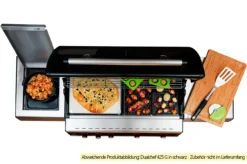 Outdoorchef Dualchef S 425 G Edelstahl Gasgrill Mit Seitenkocher -Grill Welt Geschäft Outdoorchef Dualchef S 425 G Pizzastein Seitenkocher