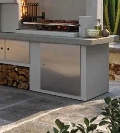 Palazzetti Gartenküche: Metalltür, 60 Cm X 50 Cm, Edelstahl