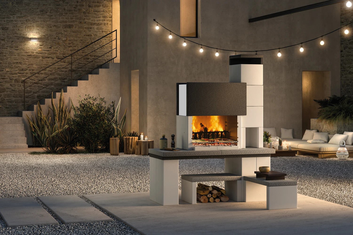 Palazzetti Grillkamin New York Inkl. Montagematerial 1 Palazzetti Grillkamin New York Inkl. Montagematerial