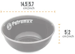 Petromax Emaille Schalen / 600 Ml / Schwarz, 2 Stück