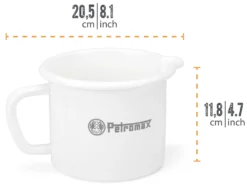 Petromax Emaille Milchtopf / 1400 Ml / Weiß -Grill Welt Geschäft Petromax Milchtopf Emaille 1400ml weiss Abmessungen