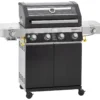 Rösle Gasgrill Videro G4-S VARIO+ Schwarz - Modell 2023 - X-DEAL Inkl. Abdeckhaube, Grillplatte Und Drehspieß