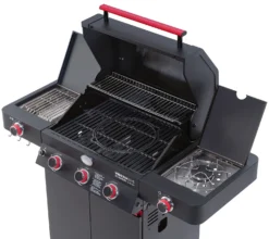 Rösle Videro G3-S VARIO+ Schwarz Gasgrill - FC Bayern Edition - Inkl. FC Bayern Abdeckhaube, Barbecue Grillzange Und Burgerpresse -Grill Welt Geschäft Roesle Videro G3 S FC Bayern Overview