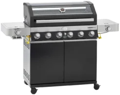 Rösle Gasgrill Videro G6-S VARIO+ Schwarz - Modell 2023 - Inkl. Abdeckhaube